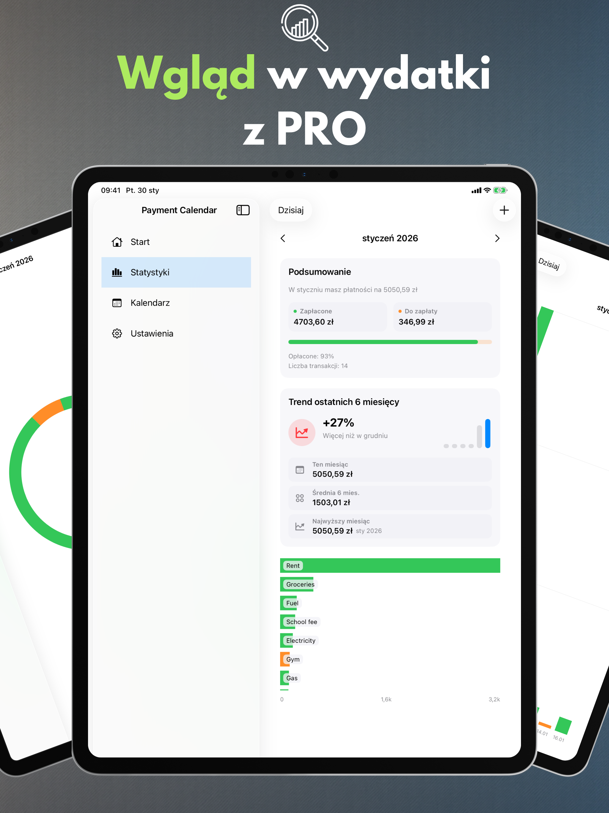 Wgląd w wydatki z PRO